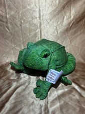 Toys R Us Animal Alley Green Frog Hopkins Plush 19" 2000 Commonwealth New W/Tags