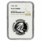 1955 Franklin Half Dollar 50C NGC PF 67 CAM