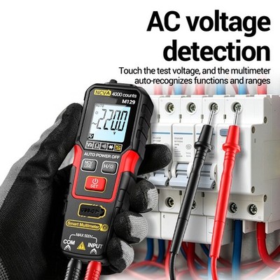 USB Powered M129 Digital Multimeter with NCV Tester and Backlit Display