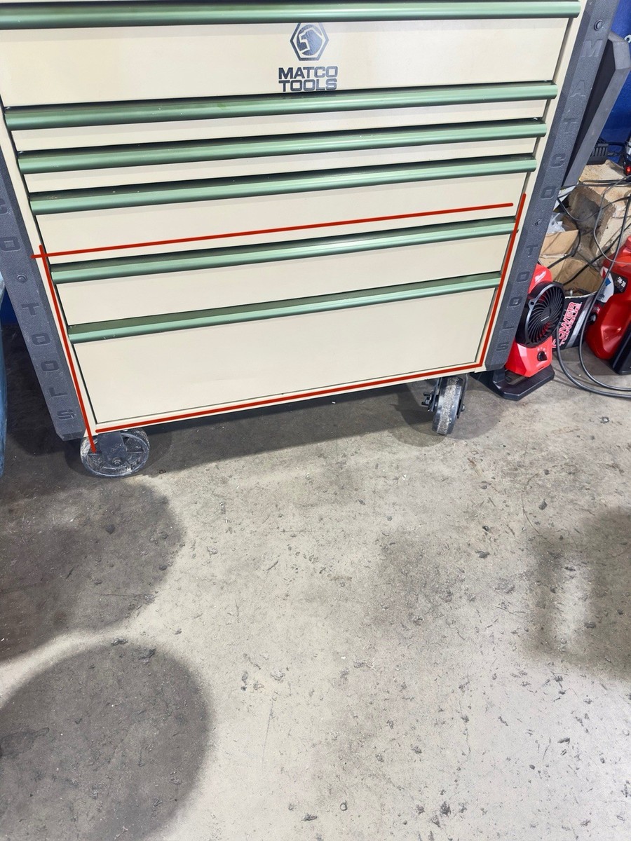 2 Drawers for Matco JSC773-ZZV Flat Desert Tan With Bright Green