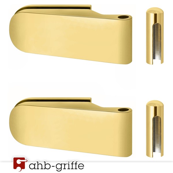 Hermat GlastüR-Bandset 6215 Messing Poliert PVD-image