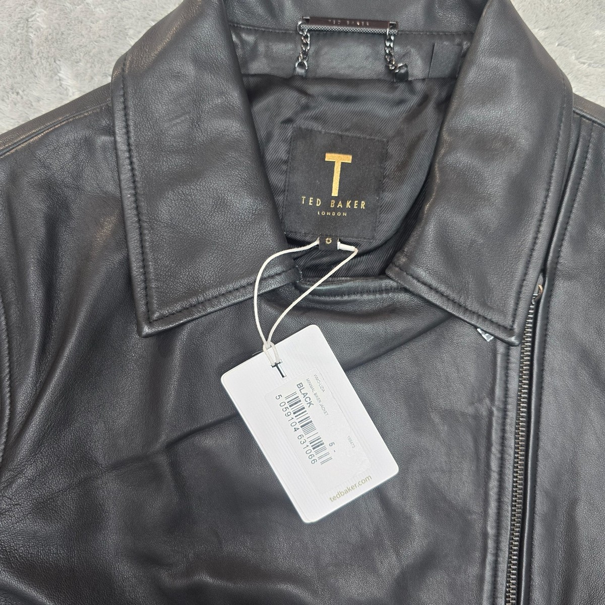 Ted Baker Leather Outer Shell Biker Women's Jacket TB UK 16 RRP