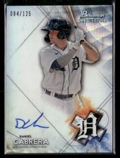 2021 Bowman Sterling Prospect Auto Wave Refractor /125 #BSPA-DC Daniel Cabrera