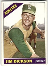 1966 Topps #201 Jim Dickson Excellent