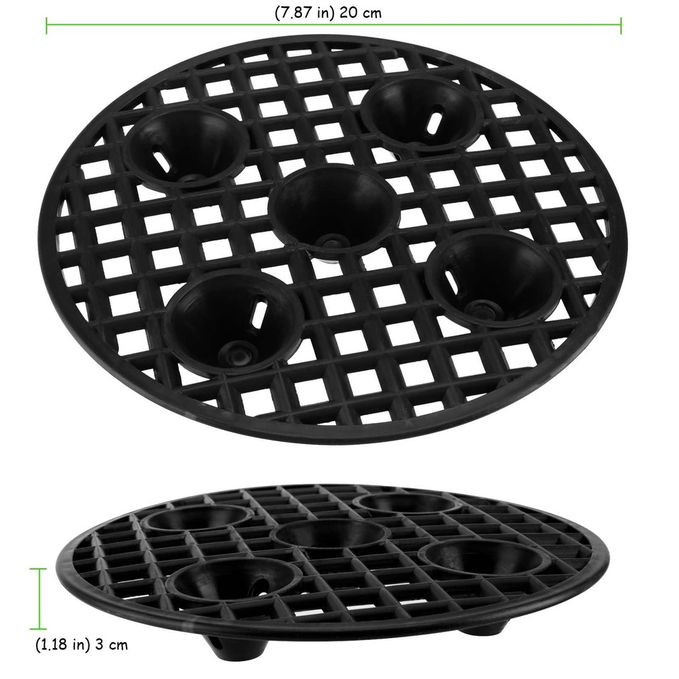 30 PCS 8 Inch Plant Level Pot Elevator, Heavy Duty Round Plastic Saucer ...