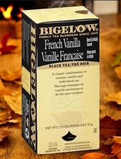BIGELOW FRENCH VANILLA BLACK TEA  28 tea bags. (Pack Of 1)