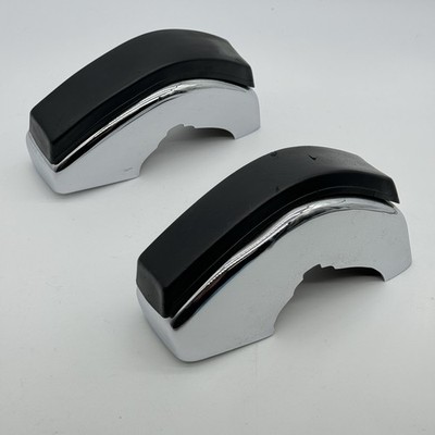 1967-1969 Porsche 911 SLOTTED Chrome Bumper Guard Pair Non-S Deco Trim w/ Slot