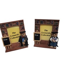 The Leonardo Collection Photo Frame X2 Owl Teacher Mr & Mrs 4" x 6" Bundle 
