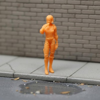 6 Stück 1:64 Miniatur Menschen Realistischer Look Miniatur Person Set Sammlerstück
