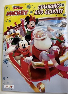 Disney junior mickey jumbo book to color Puzzles Game Coloring Activity Bendon