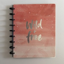 The Happy Planner Wild Free Disc Bound Notebook Meal Planner Pink Classic