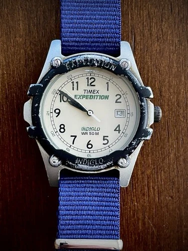 Vintage Timex Expedition Indiglo Men’s Watch New Battery