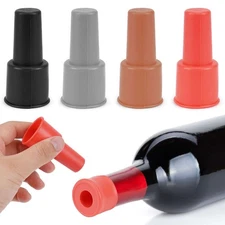 Silicone Reusable Sealed Leak Proof Champagne Red Wine Bottle Stopper Cap New