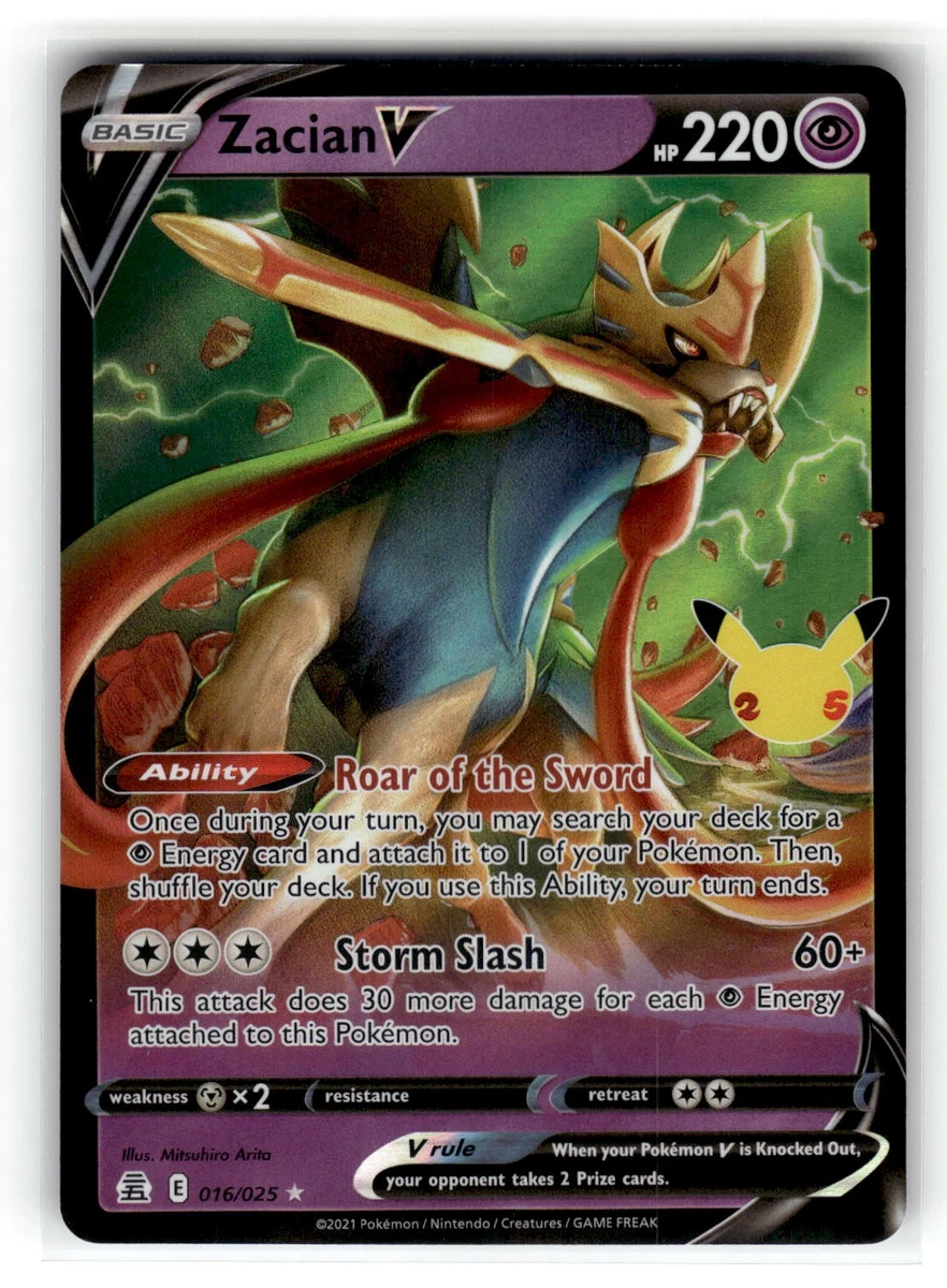 Zacian V 016/025 Celebrations for sale | eBay