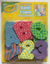 Crayola Mix and Match Bath Foam Letters  Numbers