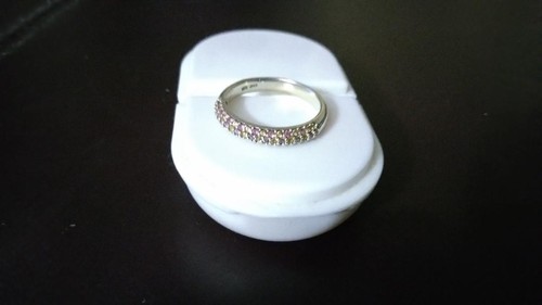 925 sterling silver cubic zirconia cluster band ring size 8