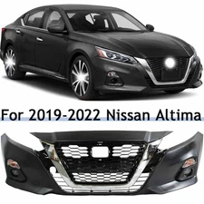 Front Bumper Cover Primed & Grille Assembly Kit For 2019-2022 Nissan Altima