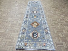 3 x 12 Runner Hand Knotted Gray Peshawar Oriental Rug G16532