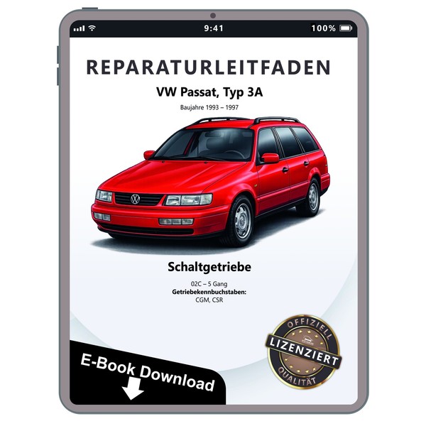VW Passat 3A 1993-1997 5 Gang 02C Schaltgetriebe Reparaturhandbuch Download-image