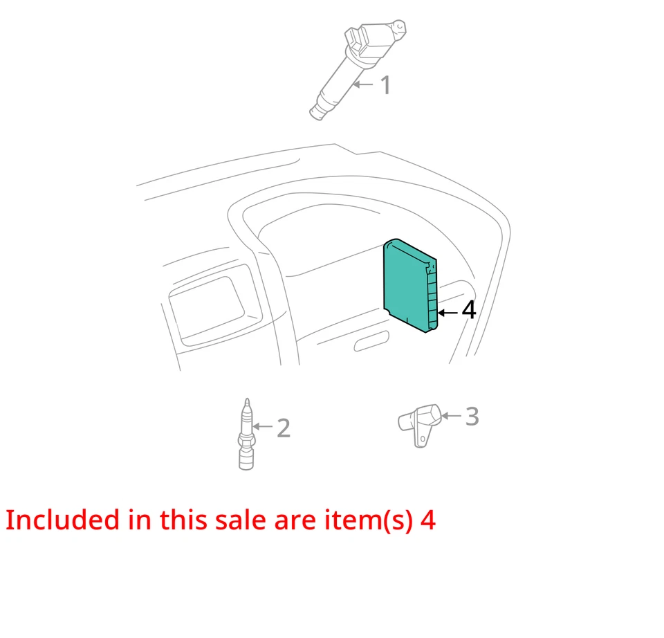 Módulo de controle eletrônico motor ECM painel direito compatível com 05 HIGHLANDER 29245358 - Imagem 4 de 4