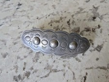 Vintage Sterling Silver Hair Barrette Made In France 17.2 Grams