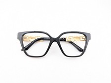 Versace Eyeglasses Frames Only, MOD. 3358-B GB1, 54-16-140, Black, Made in Italy