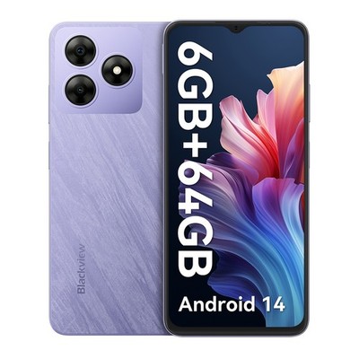 Blackview WAVE 8C 4G Smartphone 6GB+64GB 6,56'' HD Android 14 Dual SIM Handy 13MP