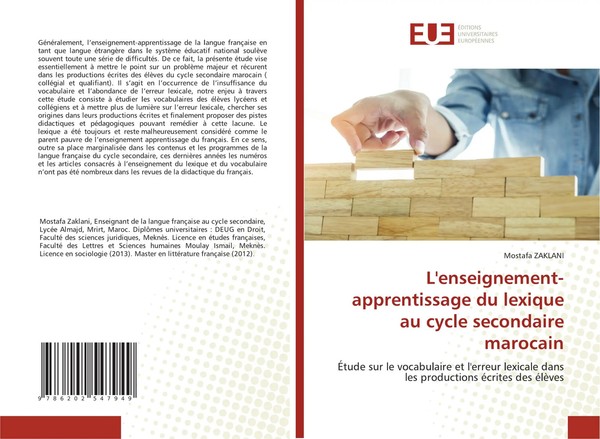 Mostafa Zaklani | L'enseignement-Apprentissage Du Lexique Au Cycle Secondaire...-image