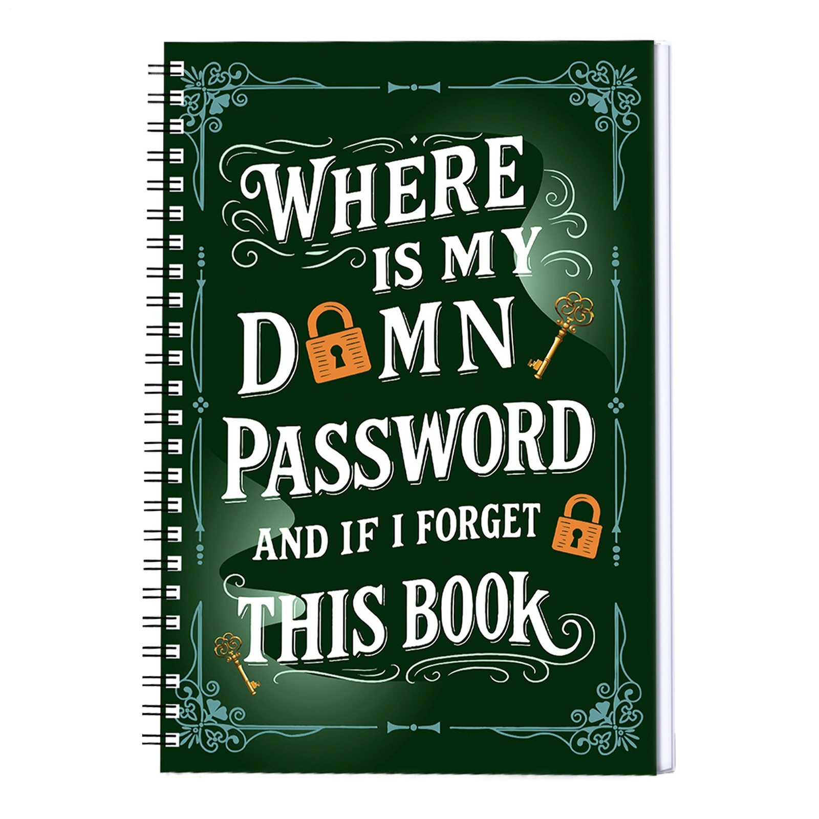 Where Is My D*mn Password And If I Forget This Book? Password Notebook