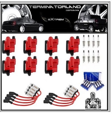 HUMMER H2 8x Zündspule Zündkerzen Zündkabel ESCALADE EXPRESS SIERRA YUKON Savana