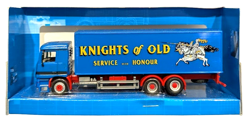 1:80 Scale Cararama 181 Mercedes Benz Actros 6 x 4 Boxvan - Knights of Old - MIB