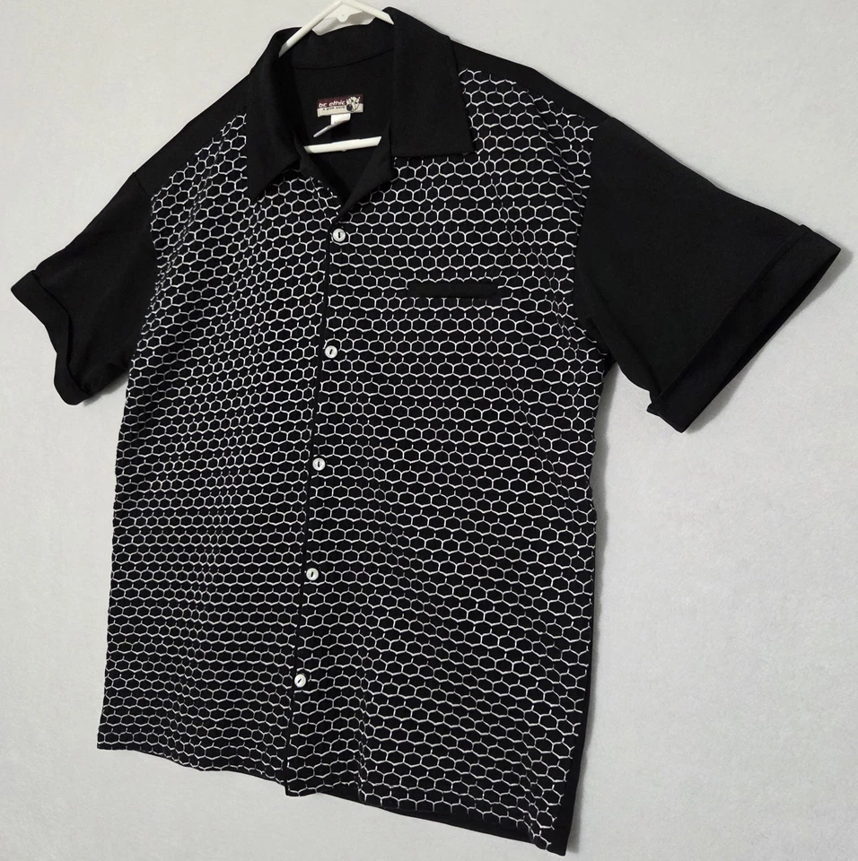 BC Ethic Casual Bowling Shirt Mens Large USA Smooth Custom Fit  416 - Image 3 of 4