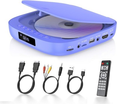 Mini DVD Player HDMI Small DVD Player for TV with All Region Free Compact Small