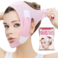 Double Chin Reducer, Face Slimming Strap, V Line Lifting Mask Chin Strap for Wom
