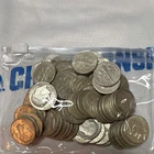 70 Silver Dimes !!! That Equals 5 Troy Ounces Of Silver Melt !!!￼