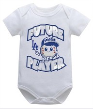 Los Angeles Dodgers Future Player Lil Fan Baby Bodysuit 3-6m 6-9m 9-12m 18M, and