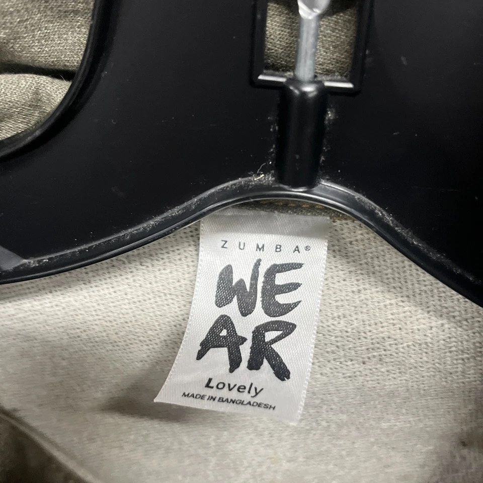 Chaqueta de bombardero para mujer verde oliva Zumba Wear World Tour denim con cremallera talla grande Foto 3 de 4