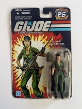 Lady Jaye Covert Operations G.I. JOE COBRA 25th Anniversary FOIL MOC  2