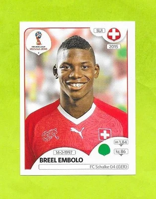 Vignette Coupe du monde Russie 2018 - N°388 - Suisse - Breel Embolo - Photo 1/2