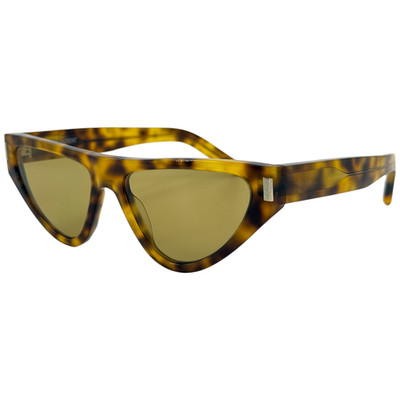 Saint Laurent SL468 Womens Plastic Sunglass 005 Havana 55-16 Italy w Case - Flaw