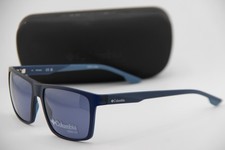 NEW COLUMBIA C571S 004 BLACK BLUE AUTHENTIC W/CASE SUNGLASSES 57-19