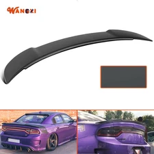 Fits 2011-2023 Dodge Charger Matt-Black Hellcat Style Rear Trunk Spoiler Wing