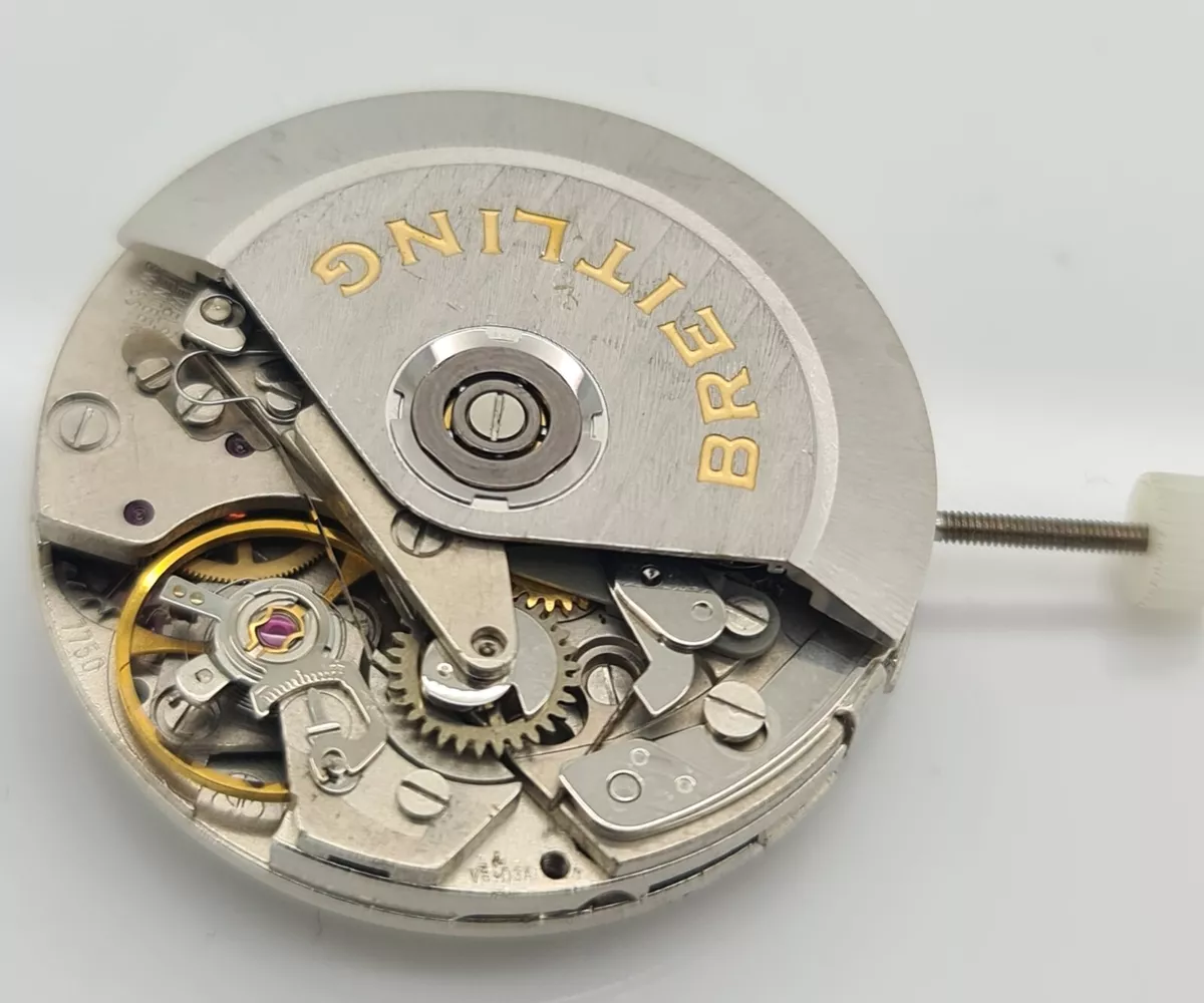 Vintage Breitling ETA Valjoux 7750 Automatic Chronograph Movement Navitimer