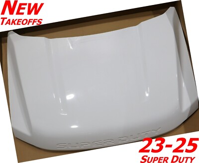  OEM 2023-2025 Ford SUPER DUTY Hood WHITE F250 F350 PC3Z16612A New Take Off OE