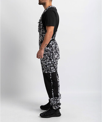 NIKE ACG ウーブンオーバーオール　WOVEN OVER ALL $180 Nike NRG ACG Woven Overall Camo Print Black White Grey