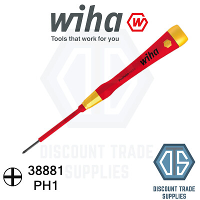 Wiha 38881 PH1 Isolierter Pozi Pico Finish VDE Elektro Philips Schraubendreher