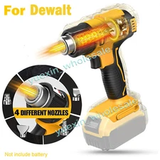 Wireless Hot Air Gun For Dewalt 20V MAX Lithium Battery Heat Gun w/4 Nozzles