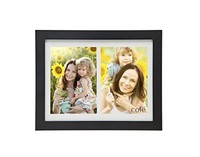 Philip Whitney Matte Black Wooden Dual Opening 4x6 Matted Picture Frame, New, Fr on sale Philip Whitney Matte Black Wooden Dual Opening 4x6 Matted Picture Frame, New, Fr on sale