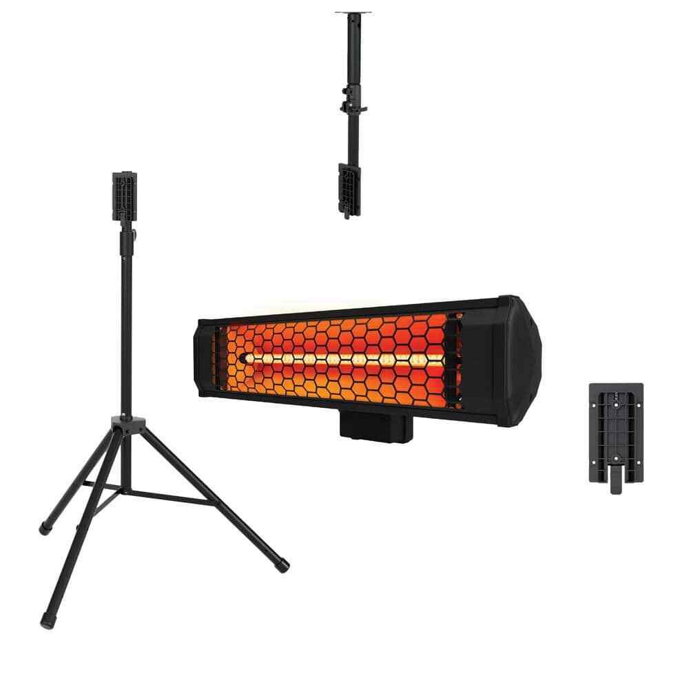 Heat Storm Tradesman 1500W Electric Quartz Space Heater w/Tripod