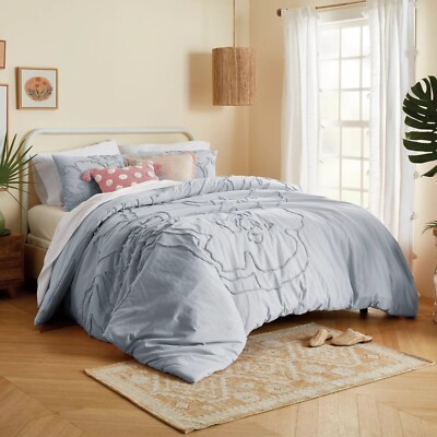 brand new BLUE FOG Wild Sage Corinna TWIN XL Cotton Duvet Cover & Sham for DORM
